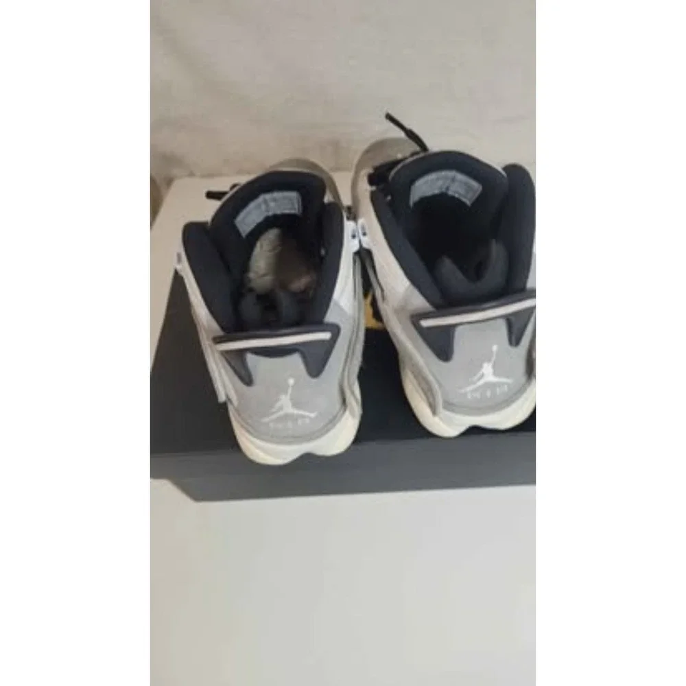 Jordan 6 Rings Light Smoke Grey White Black FJ4650-077 Size 9 Basketball Shoe